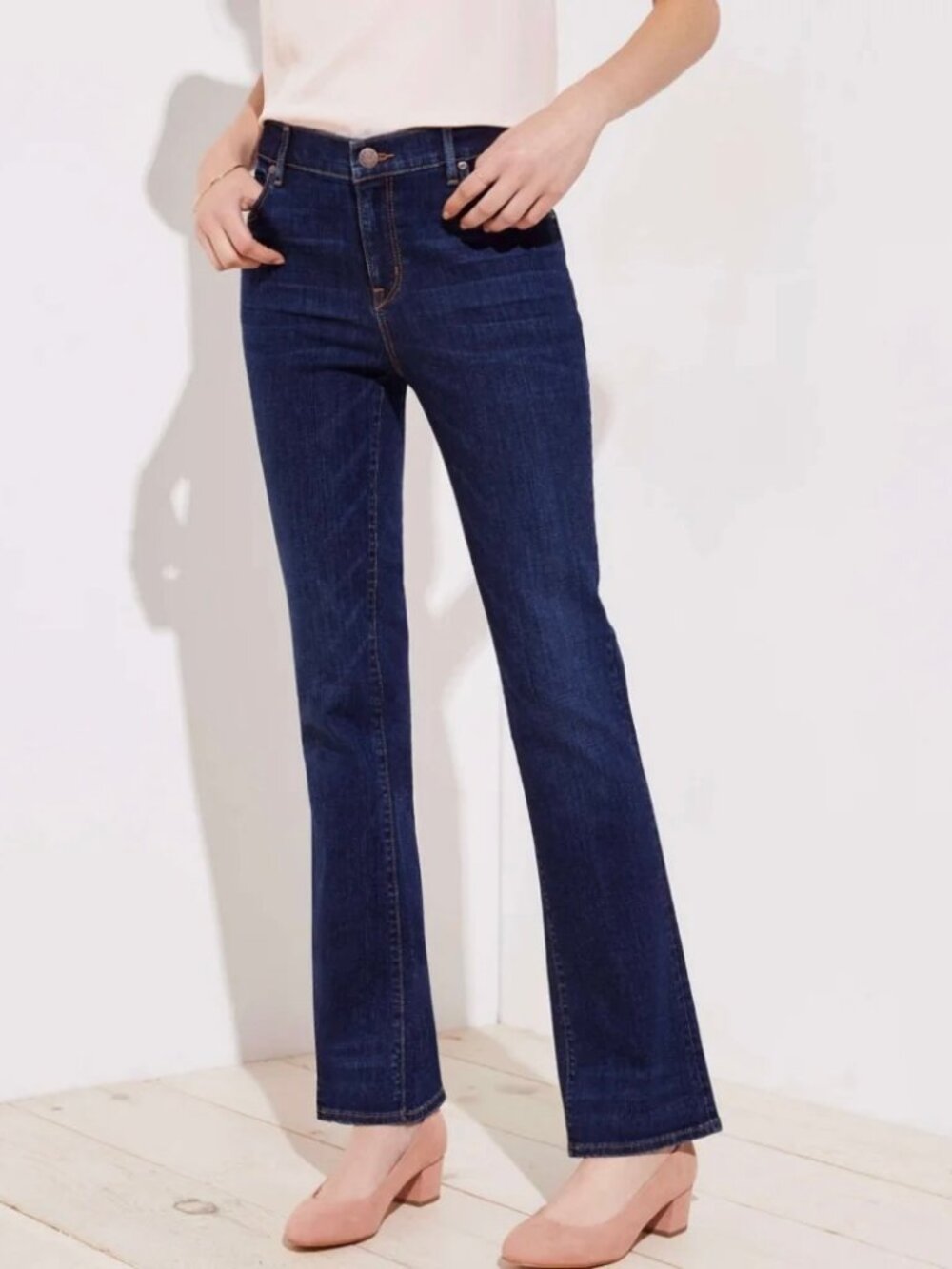 NEW - Ann Taylor Loft Curvy Bootcut Jeans, Women's, Dark Wash, Size 14